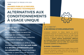AGORES publie le recueil de solutions techniques alternatives aux conditionnements à usage unique